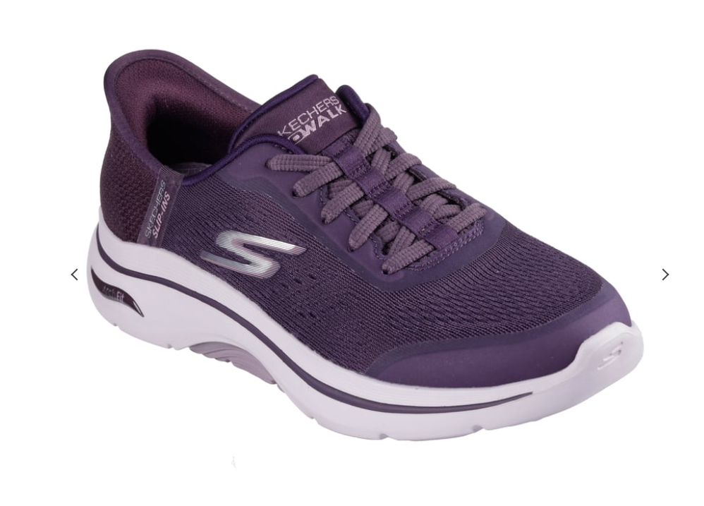 Skechers Go Walk Arch Fit Valencia Womens Plum Plum US Synthetic