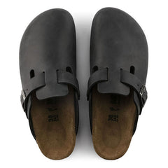 Birkenstock Boston Black Oiled Leather Regular