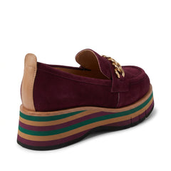 Django & Juliette Glamms Burgundy Suede Leather
