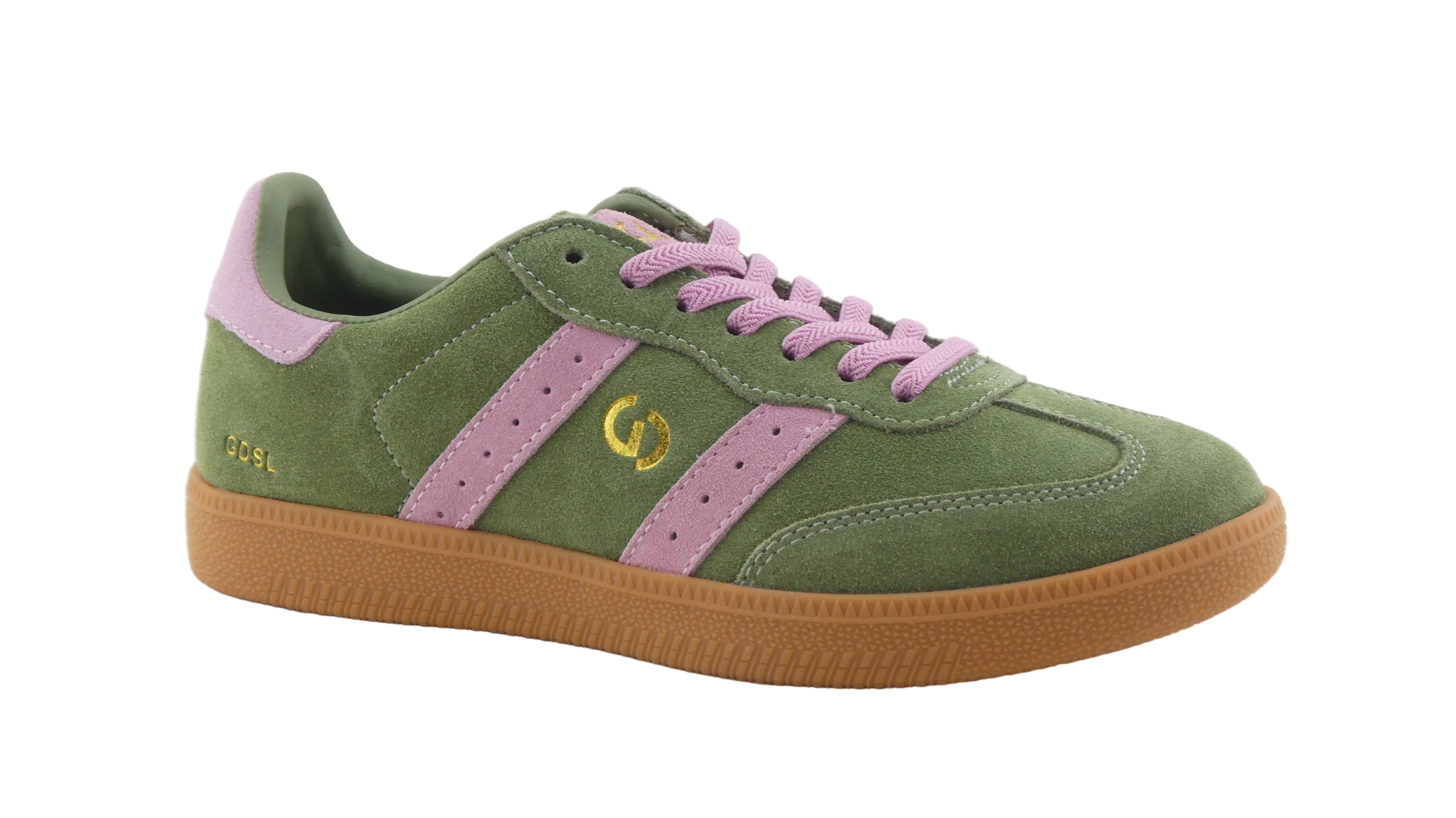 Goodsole 2001 Parallel Sage Pink Suede Sneaker