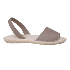 Ria Igora Leather Velvet Sandal Putty