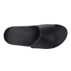 OOFOS Mens Ooahh Sport Adjustable Black Slide