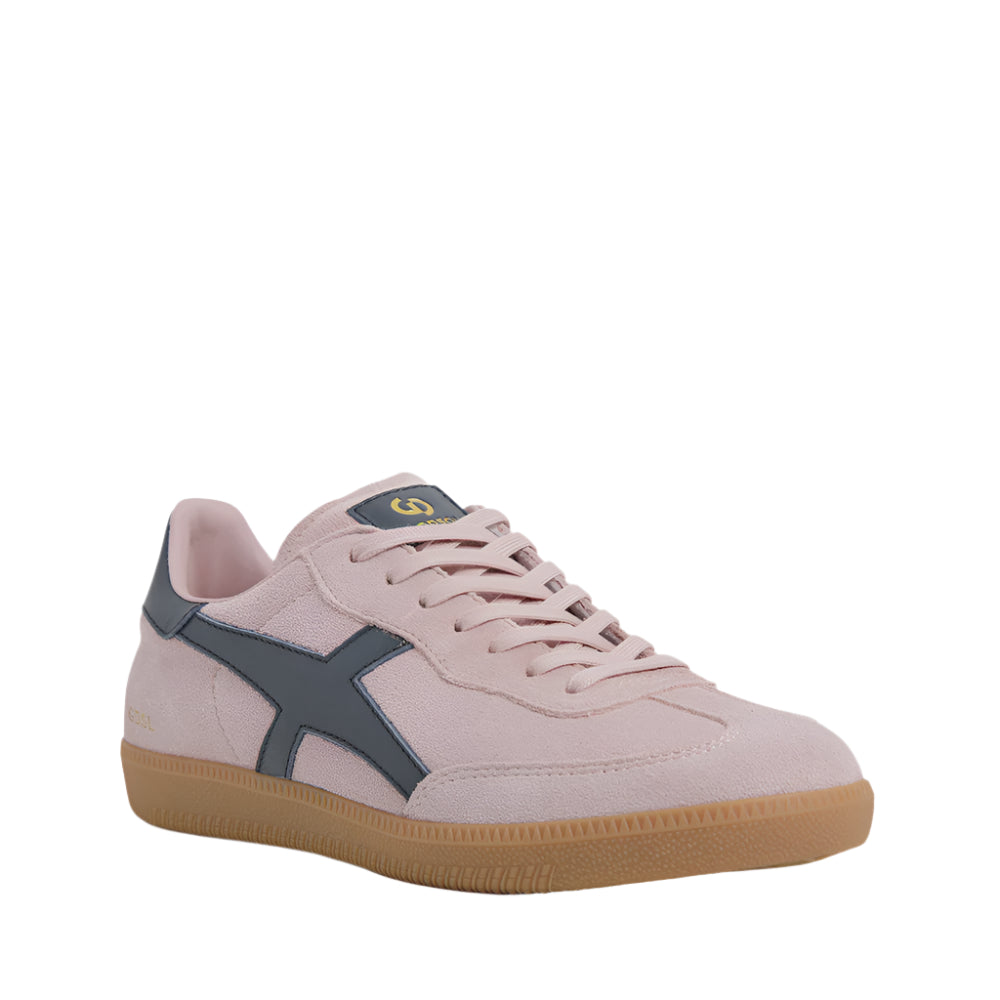 Goodsole 2001 Crossroads Pink Navy Suede