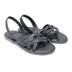 Ria Arena Avarcas Leather Sandal Black