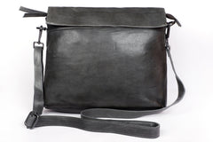 In Leatherz BL40 Crossbody Leather Bag Charcoal Black