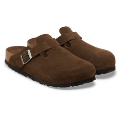 Birkenstock Boston SFB Carafe Tonal Footbed Suede Leather Regular
