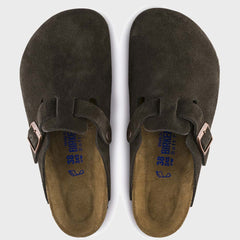 Birkenstock Boston Mocca Suede Leather