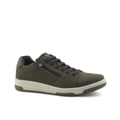 Ferracini Mens Wilfred Verde Green Zip Shoe