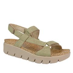 Alegria Henna Washed Khaki Arch Support Sandall