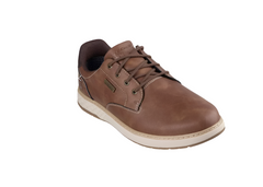 Skechers Garlan Pryor Extra Wide Brown Mens Shoe