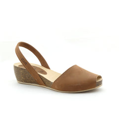 Ria Cardona Tan Leather Sandal