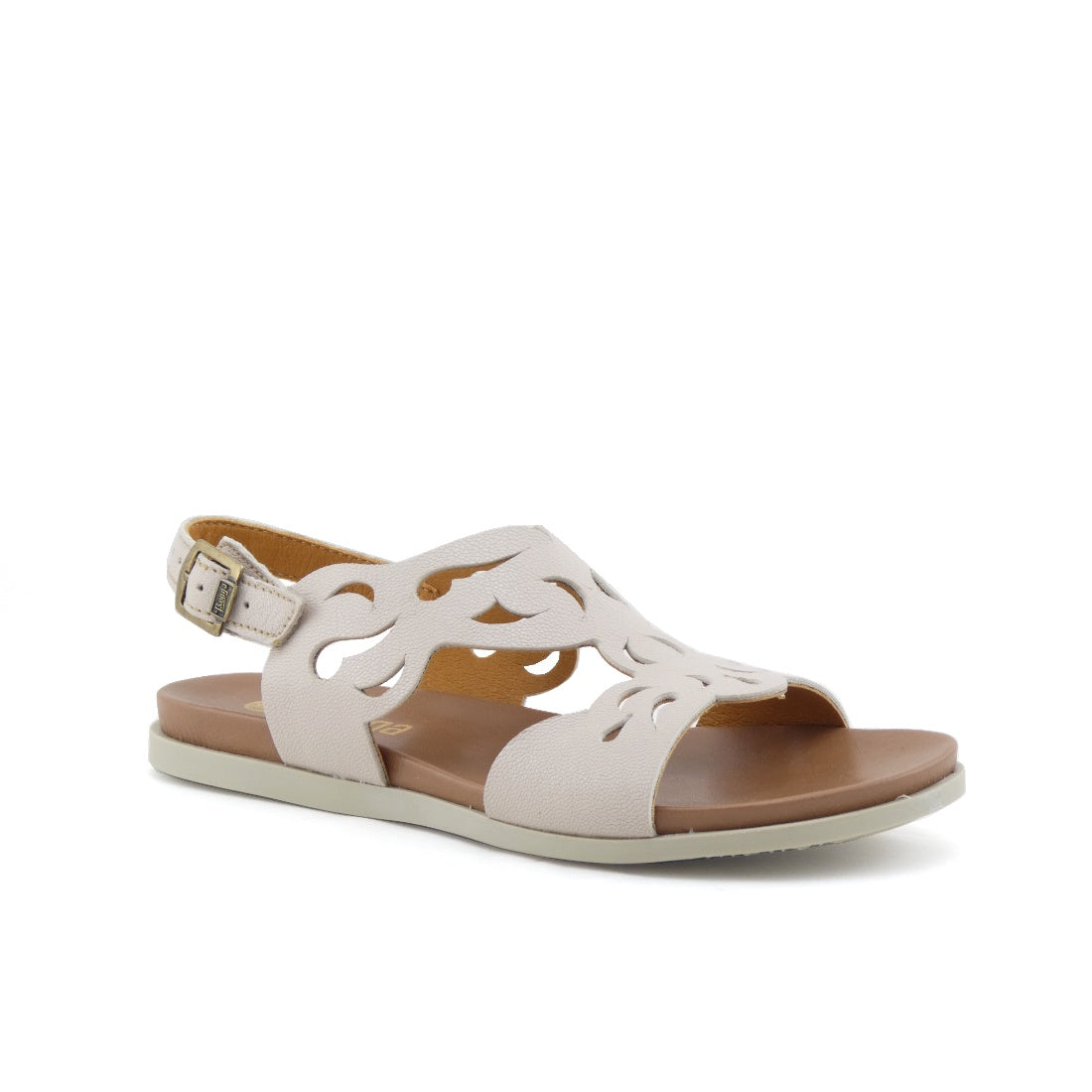 Tsonga Faraji Cream Leather Sandal