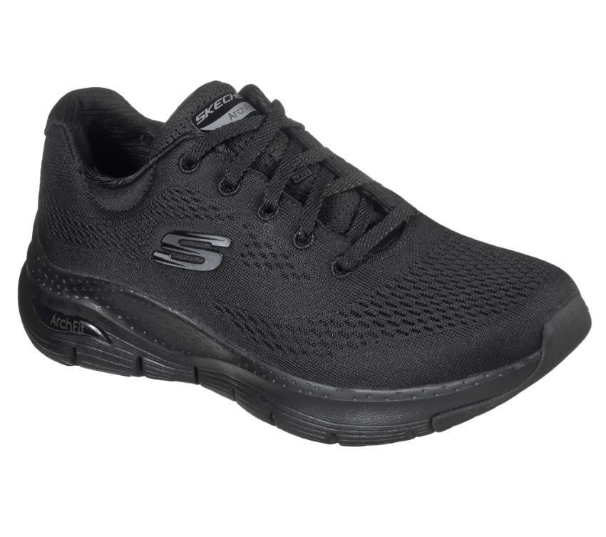 Skechers Womens Arch Fit Black Work Shoes
