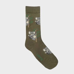 Lafitte Bamboo Koala Endangered Khaki Sock