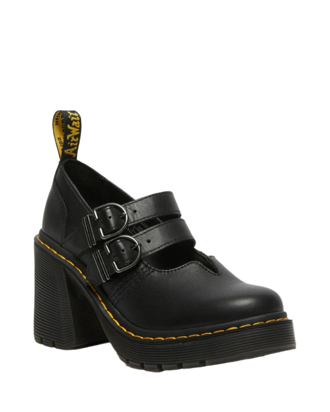 Dr Martens Eviee Black Heeled Mary Jane Lottee Mary Jane Black
