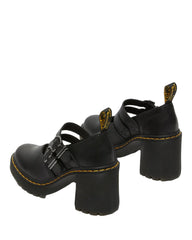 Dr Martens Eviee (Lottee) Black Heeled Mary Jane