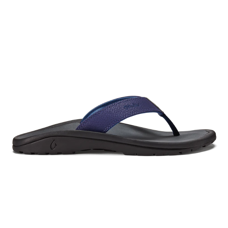Olukai Ohana Mens Pacifica Dark Shadow Arch Support Thong Afterpay Shays Shoes