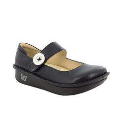 Alegria Paloma Mary Jane Black Nappa Shoes