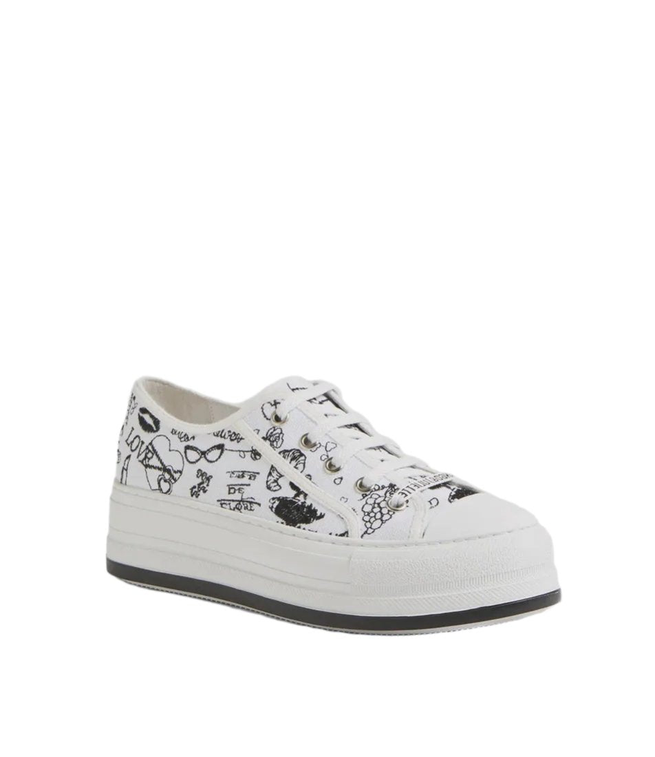 Django & Juliette Genesis White & Black Sneaker