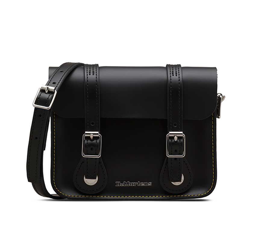 Dr Martens 7" Black Satchel