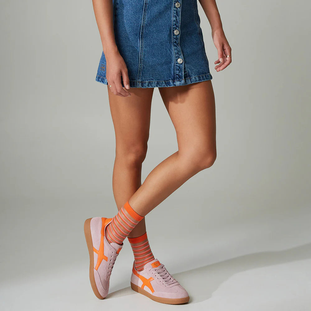 Goodsole 2001 Crossroads Pink Orange Suede