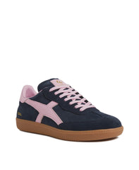 Crossroads Navy Pink Suede