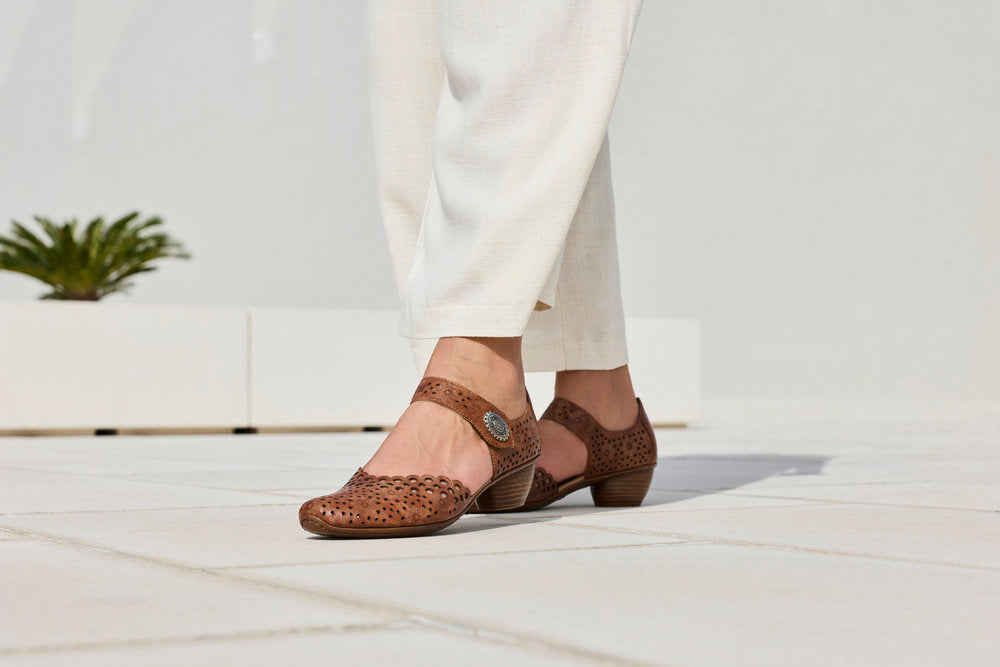 Rieker 43753-22 Brown Heel
