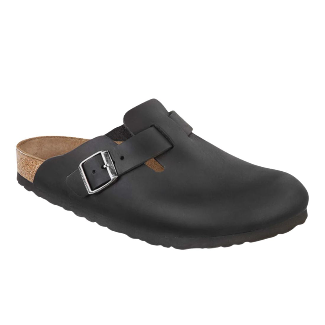 Birkenstock Boston Black Oiled Leather Regular