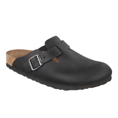 Birkenstock Boston Black Oiled Leather Regular