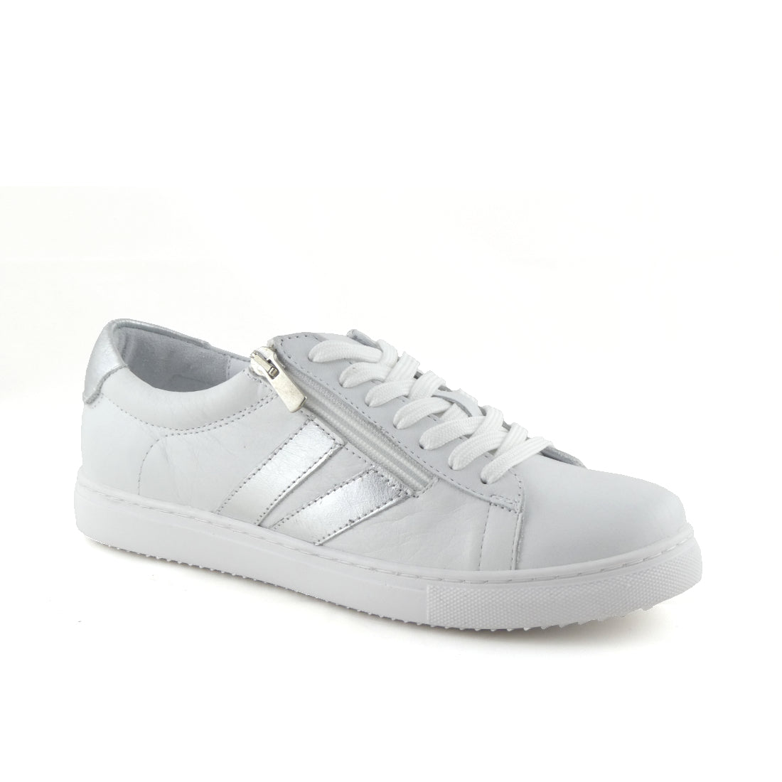 Cabello Ultimate White Silver Sneaker