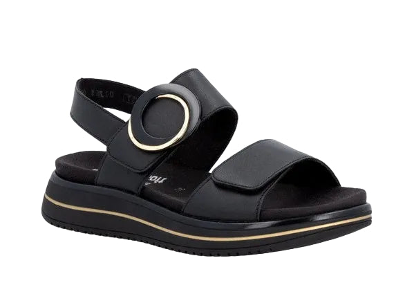 Remonte By Rieker D1J6300 Womens Black Sandal