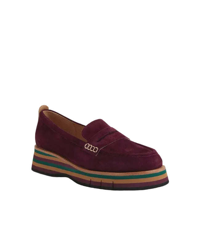 Django & Juliette Glamms Burgundy Suede Leather