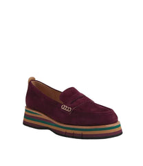 Django & Juliette Glamms Burgundy Suede Leather
