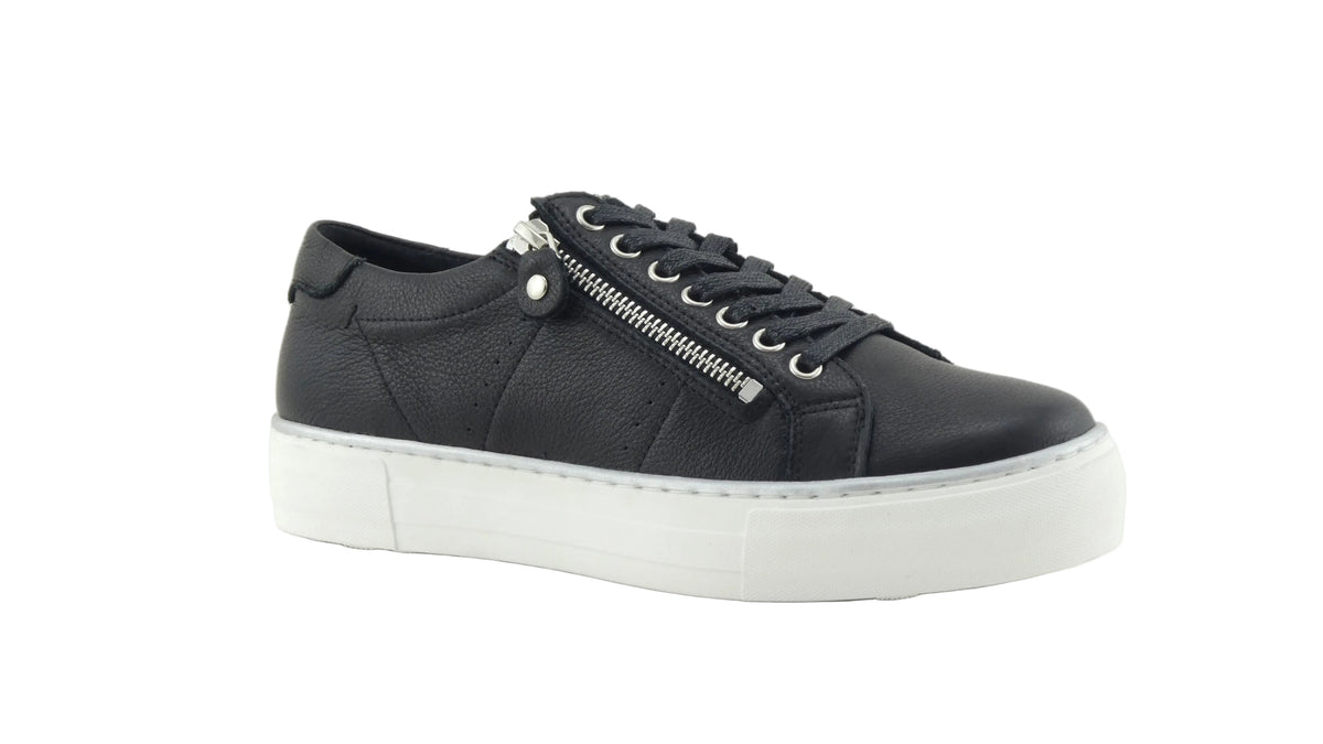 Django & Juliette Froggy Black White Platform Sneaker
