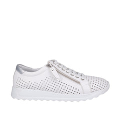 Cabello EG256  White Leather Sneaker
