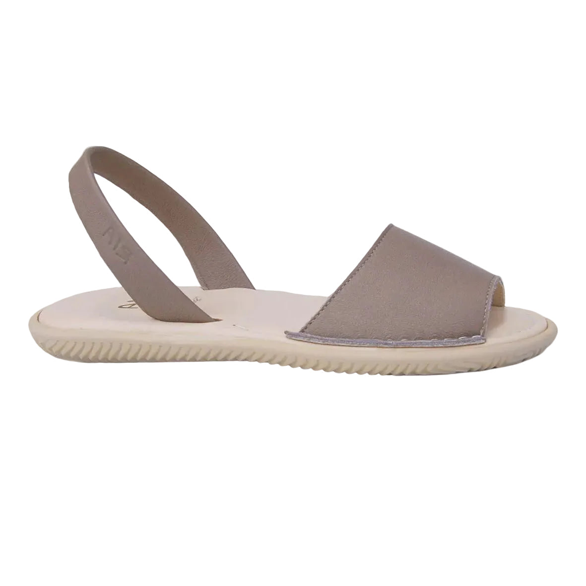 Ria Igora Leather Velvet Sandal Putty