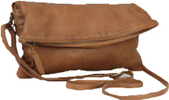 In Leatherz Enamel Natural Crossbody Leather Bag