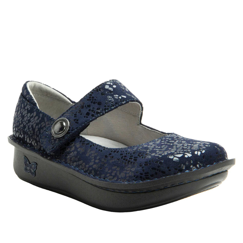 Alegria Paloma Blue Notes Leather Mary Jane Shoe