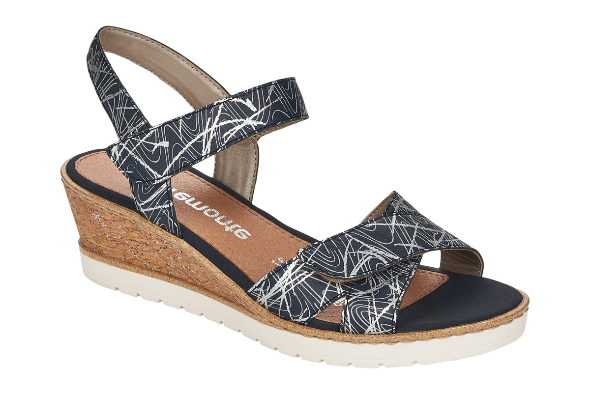 Remonte R6252-14 Pacific Wedge Sandal