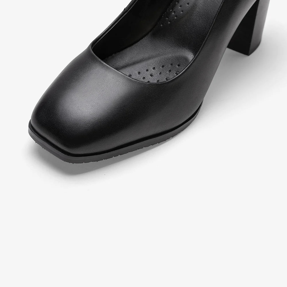 Sky Soles Sydney Corporate Heeled Black Shoe