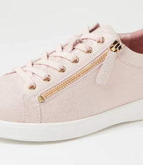 Ziera Aito Pink & Gold Print Leather Sneaker