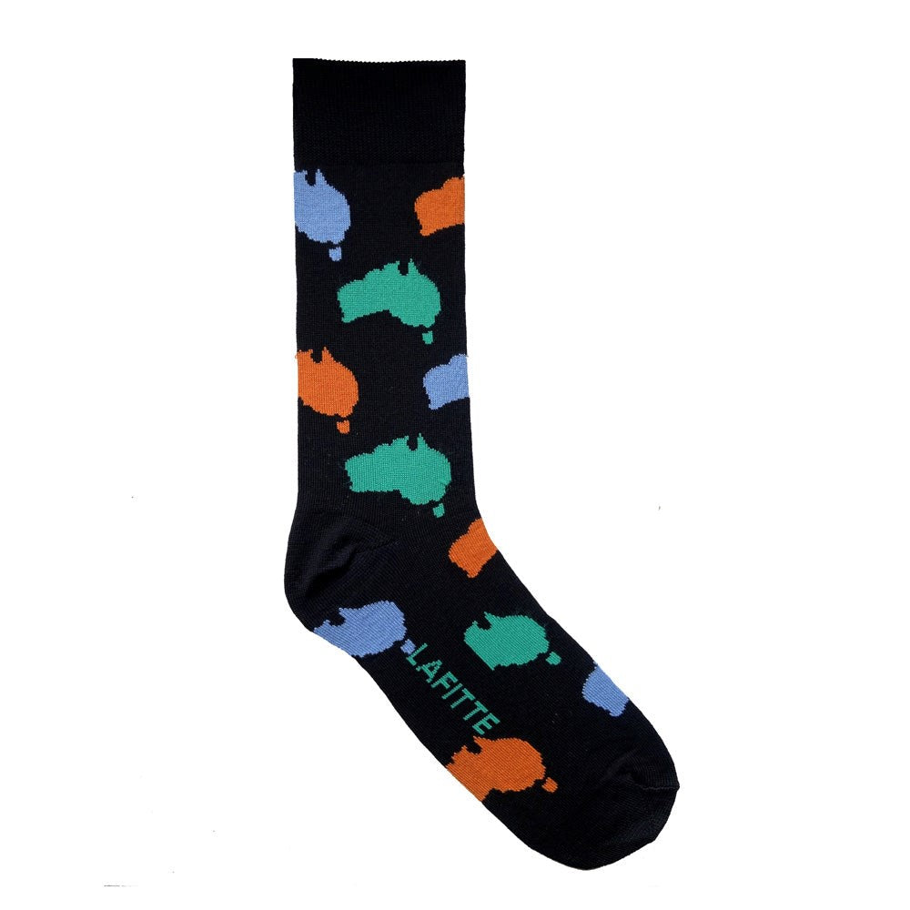 Lafitte Australian Maps Sock