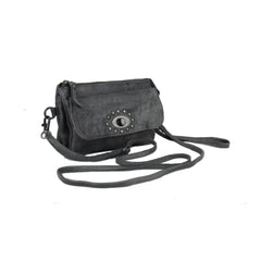 In Leatherz BL07 Leather Bag Charcoal Black