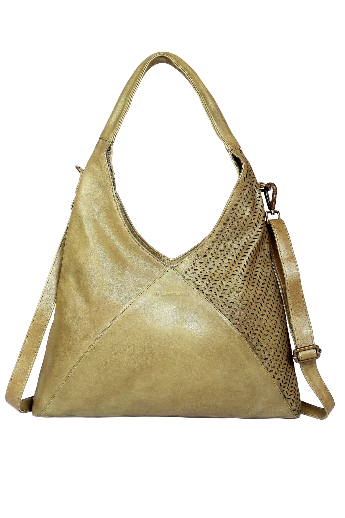 In Leatherz BL39 Laser Green Leather Shoulder Bag