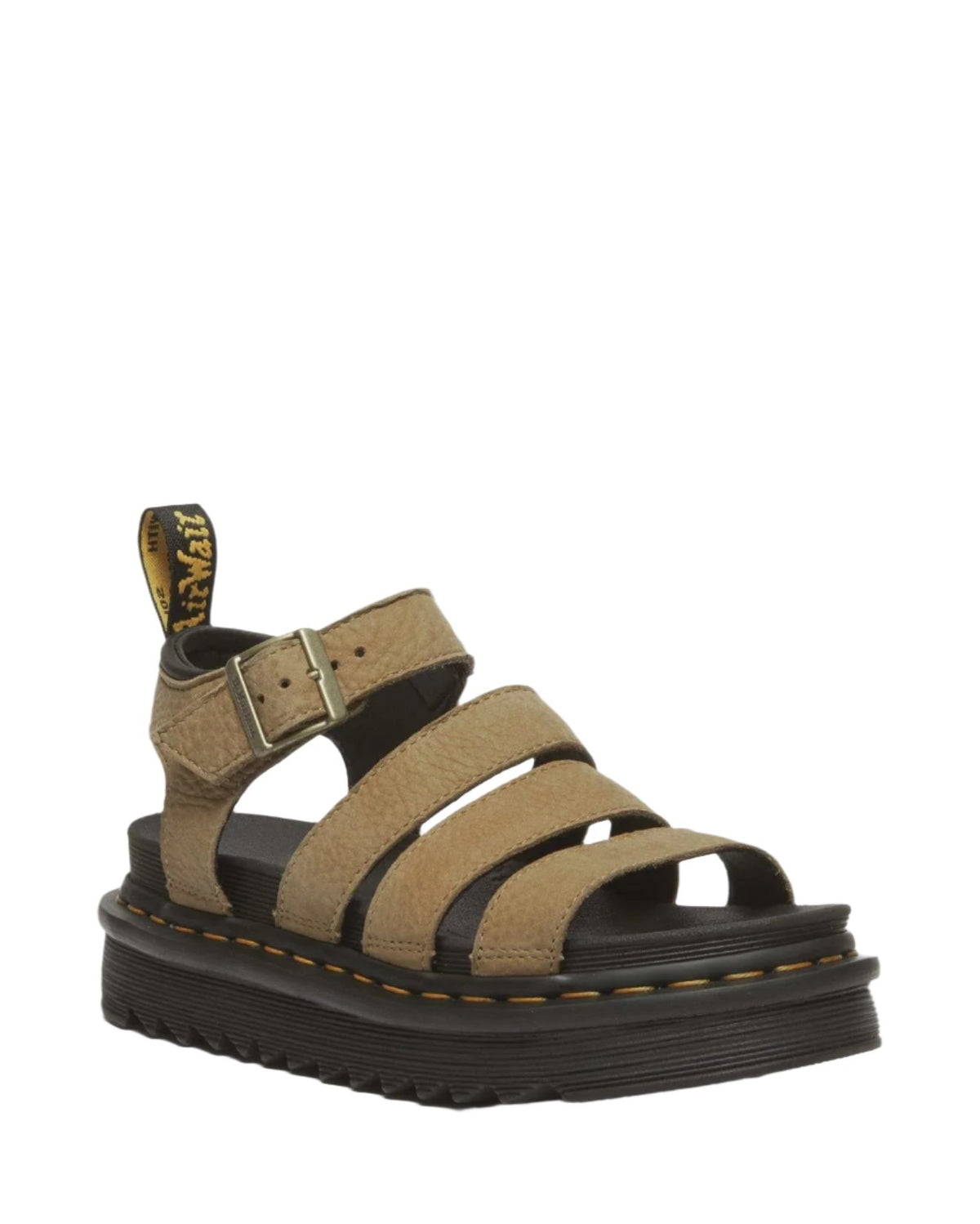 Dr Martens Blaire 3 Strap Sandal Savannah Tan Tumbled Nubuck