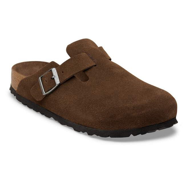 Birkenstock Boston SFB Carafe Tonal Footbed Suede Leather Regular