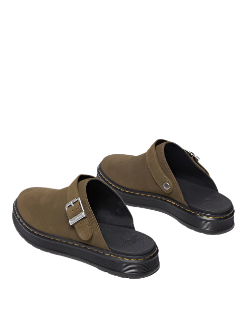 Dr Martens Brookline Mule Olive Bronx Suede