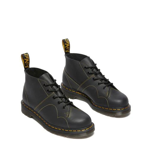 Dr Martens Church Monkey Boot Black Greasy