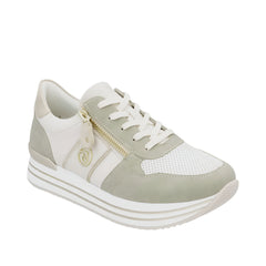 Remonte By Rieker White Beige Sneaker