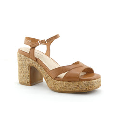 Django & Juliette Kuper Dark Tan Heels